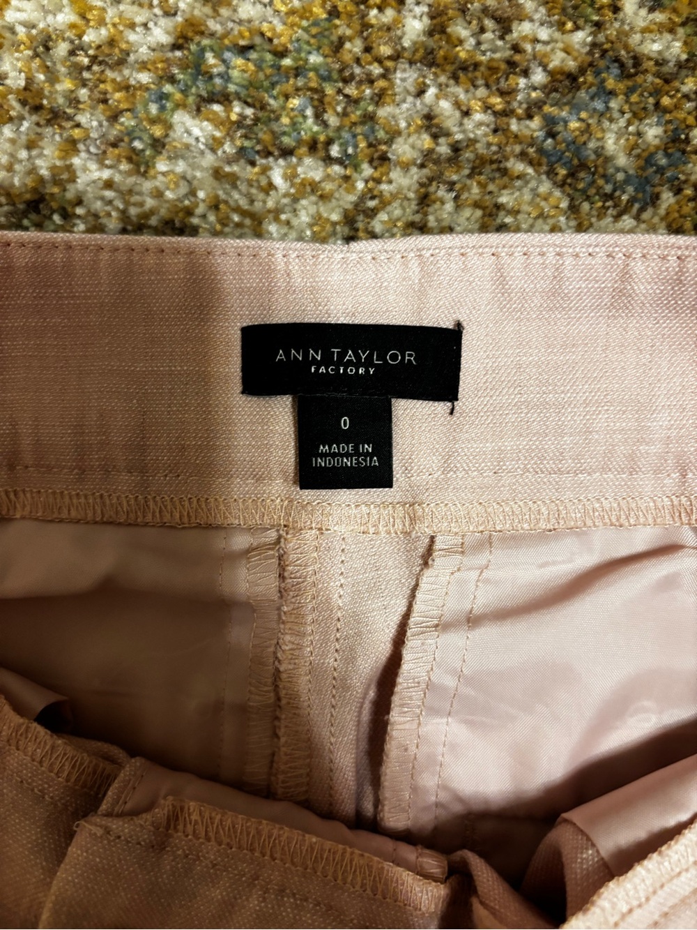 Ann Taylor Light Pink Straight-Leg Dress Pants - Picture 2 of 5